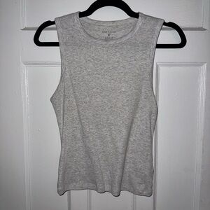 American Eagle Outfitters Light Gray Muscle Tee